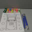 Maitys 22PCS 6 Sets Pre Drawn Canvas Painting Kit with Glow in The Dark Paint 8 x 10 Inches Pre Drawn Canvas Favor for Adults for Valentine Gifts DIY Adult's Date Party(Retro)