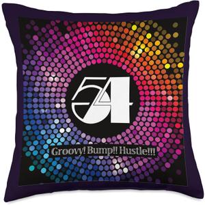 Studio 54_Disco_Groovy_015_Back Printed Throw Pillow (18x18)