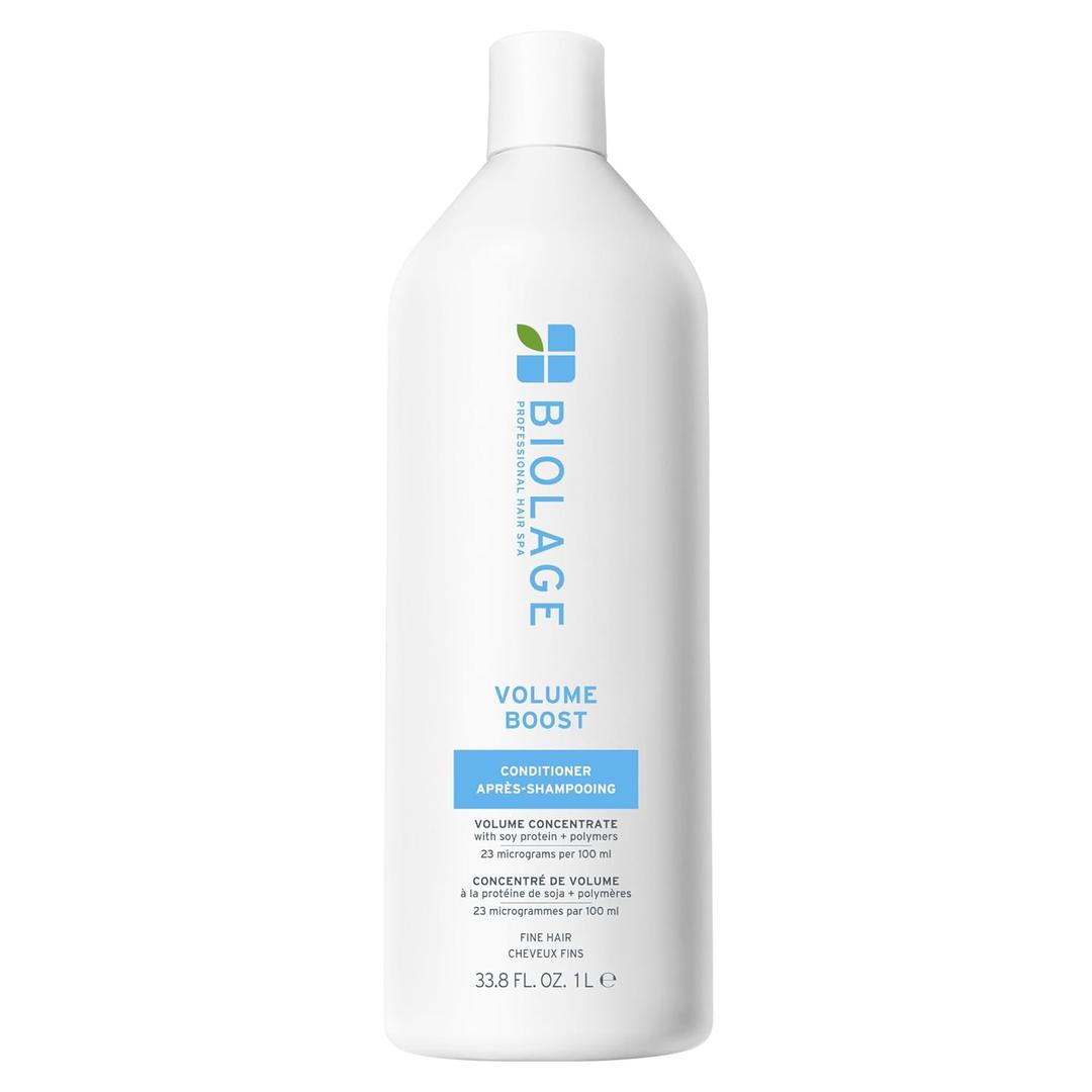 Biolage Volume Boost Conditioner - Weightless Moisture, Shine & Volume, For Fine Hair, Soy Protein & Polymers, Vegan & Paraben-Free (33.8 Fl Oz (Pack of 1)