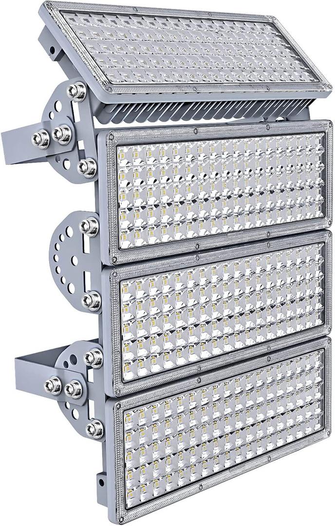 Kekeou 400W LED Flood Lights Outdoor Stadium Lights 56000 Lumens 6500K IP67 Waterproof Surge 6KV Arena Lights Adjustable Lighting Angle Outside Flood Lights for Sport Fields
