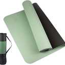 Thick Two-color, Non-slippery TPE Yoga Mat, Movement For Fitness Fitness In The Home Of The Tasteless Pad180 * 57cm(Green)