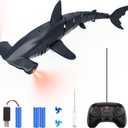 Remote Control Shark Toys High Simulation,Water Toys for Kids, High Simulation Shark for Pool & Bath, Ideal Gifts for Boys Ages 6+ (Gray)