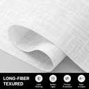 4-Panel Replacement Fabric for Sliding Panel Track Blinds 23" W x 96" L Fabric Only Pre-Attached Hook & Loop Fasteners Trimmable, No Bottom Rail Included, Light Filtering - White