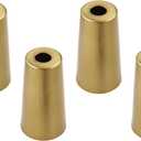4PCS Metal Chair Leg Cap, TTZEZE Furniture Leg Bottom Covers Chair Feet Tips Round Floor Protector Caps Decorative Deluxe Hardware for Table Sofa Cabinet Dresser Closet Wardrobe Legs 25*33*H60