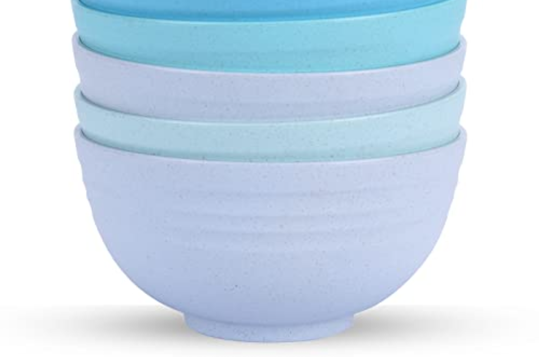 Homestockplus 【Set of 4】 Unbreakable Soup Bowls, 34 Ounces Big Bowls Microwave and Dishwasher Safe BPA-Free Bowl for Cereal, Salad, Soup, Ramen,Oatmeal Apply to Kitchen, Dishwasher & Microwave Safe