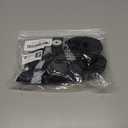 YAODHAOD Dog Shoes for Winter, Dog Boots & Paw Protectors, Fleece Warm Snow Booties for Puppy with Reflective Strip Anti-Slip Rubber Sole for Medium Size Dogs,Size 7: 2.3"x1.9" (L*W),Black