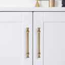 1-Pack 18inch(457mm) Hole Center Appliance Pulls Brushed Brass Cabinet Pulls Solid Heavy Duty Kitchen Cabinet Hardware for Cupboard Drawer Pulls Cabinet Handle
