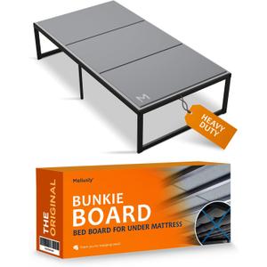 Meliusly Heavy Duty Bunkie Board Twin XL Size (38x79) - Non-Slip Breathable Bed Support Board for Slatted Bed Frame, Anti-Sag Under Bed Support, Noise Minimizing Moisture Resistant