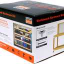 Simpson Strong-Tie WBSK - Workbench and Shelving Hardware Kit Featuring Rigid Tie RTC2Z Corner Connector & Wafer-Head Screws, Ideal for Woodworking & Home Improvement Projects