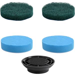 4 Pack Foam Scrubber and Scouring Pad for Glass, Floor Cleaning, Compatible with kHelfer & LyriFine Electric Spin Scrubber