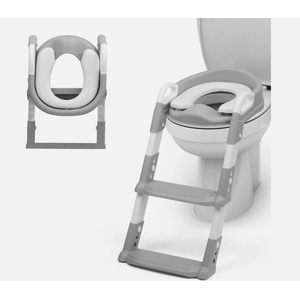 Children Toilet Seat & Ladder Toddler Training Step Up Easy Fold Down For Kids