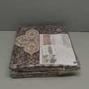 Office Chair Mat for Hardwood Floor, 48"x36" Easy Glide Computer Desk Mat Protector for Rolling Chair Under Desk Rug Nonslip Backing, Machine Wash (Modern) (Beige and Black)