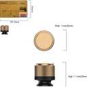 Amerdeco 10 Pack Champagne Bronze Black Knurled Cabinet Knobs Kitchen Cabinet Pulls for Drawer Dresser, Cupboard and Wardrobe ZH040