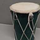 Small 10 x 6 Inch Compact Dholak Drum Set, Handmade Wood & Leather Classical Indian Hand Percussion Drums, World Musical Instruments Punjabi Tabla Dhol Dholki For Decor & Travel Gift