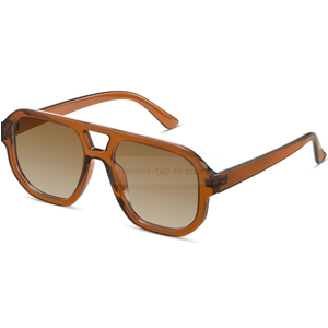 livho Trendy Polarized Square Aviator Sunglasses Women Men Square Eyewear Frame, Retro Sun Glasses for Women Men 2025 Shades