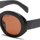 Retro Oval Sunglasses for Women Men - Vintage Y2K Trendy Designer Sunglasses