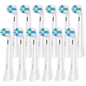 iO 12 PCS Replacement Heads Compatible with Oral B iO 2 3 4 5 6 7 8 9 10 Deep Clean Series Electric Toothbrush, Brush Heads with Medium-Hard Bristles Compatible with Oral B IO (White)