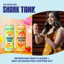 wildwonder Sparkling Probiotic Drink 12pk, For Gut Health & Immune Support, Mango Gold, 5g Prebiotic Fiber, Live Probiotics, Organic, Vegan, Low Sugar, 12 Pack, 12oz Can, As Seen on Shark Tank