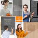 Magnetic Acrylic Calendar for Fridge,2 Pack 11"x15" Clear Fridge Calendar Dry Erase Magnetic Planning Boards Set(Monthly Planner+Blank Memo Board)