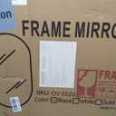 Black Oval Bathroom Mirror for Wall, 20"x30" Bathroom Vanity Mirror for Over Sink, Bedroom, Living Room, Entryway, Metal Frame & HD Shatterproof Glass, Wall Mounted Horizontally or Vertically(Black)