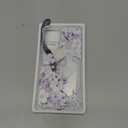 GVIEWIN for iPhone 14 Plus Case Floral, with Screen Protector&Camera Lens Protector,[Non Yellowing]Soft Shockproof Clear Phone Protective Cover for Women, Flower Pattern Design 6.7"(Foliolosa/Purple)