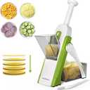 SupMaKin Safe Mandoline Slicer for Kitchen, Potato Slicer for Chips, Vegetable & Food Cutter,Thickness Adjustable 0.1-8 mm, Kitchen Faster Slice Artifact (Only Slicer)