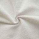 MANDIOO Pack of 2 Decorative Throw Pillow Covers Accent Solid Woven Textured Cushion Covers Pillow Cases Bedroom Living Room Sofa Home 16 x 16 lnch Cream White