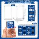 AceOrbit 2026 Graduation Candy Jar Bulk for 24 Guest 3.54 Inch Empty After Dinner Candy Tube Buffet Container Acrylic Box with Sticker for Class of 2026 End of Year Gifts Multi-item Party Favor(Blue)