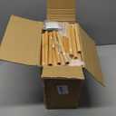 Vertical Tall Shoe Rack Organizer for Entryway 12 Tier Free Standing Slim Narrow Bamboo Wood Corner Stackable Shoe Boots Storage Stand Small Spaces for Closet Garage Cloakroom Living Room (Nature)