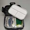 Electric Lunch Box for Adults - 2 Pack 1.8L Container 100W Heated Lunch Box for Men Fast Heating Food Heater Portable with ON/ OFF Switch, 0.6L Compartment Lid for Car, Truck, Office (12V/ 24V/ 110V)