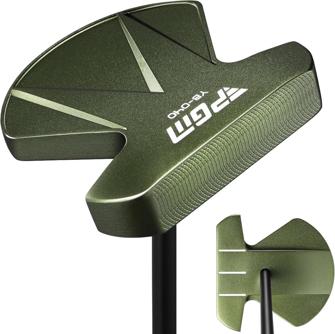 PGM Zero Torque Putter Golf Club for Men and Women Right Handed, High Forgiveness and Low Deviation Face Balanced Square to Square Putter