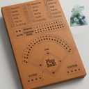 Baseball Dice Board Game with Dice Marbles - Board Games for Family Game Night (Wood)