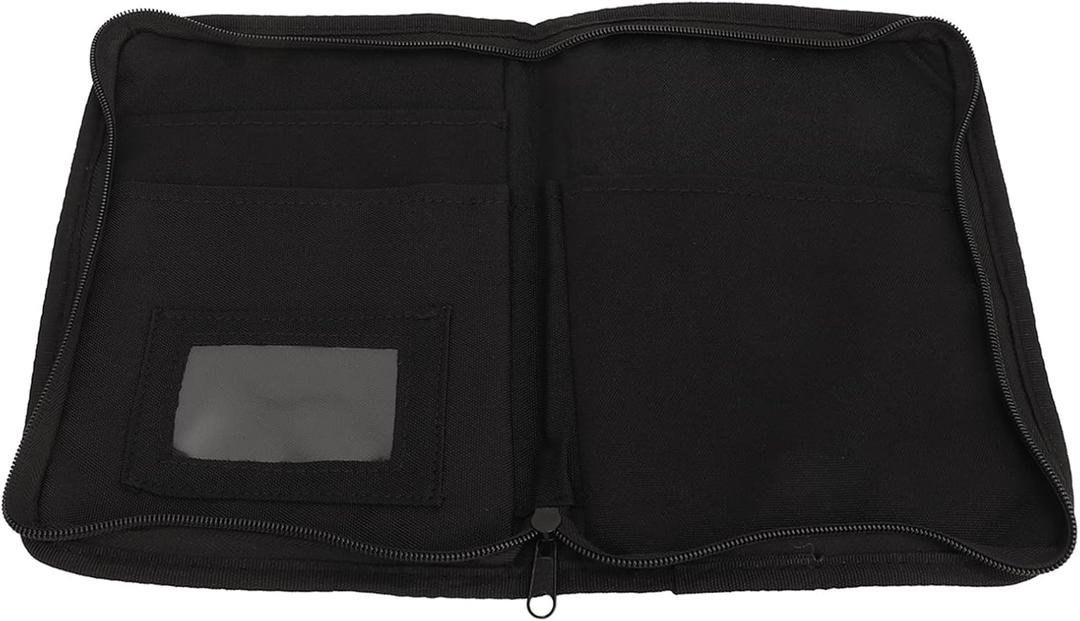 Glove Box Compartment Organizer, 600D Oxford Cloth Car Document Holder, Zipped Design Owner Manual Case Pouch, Vehicle Storage Wallet for Registration, Insurance Card
