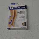 Truform 20-30 mmHg Compression Stockings for Men and Women, Thigh High Length, Dot Top, Closed Toe, Beige, Large and Medium