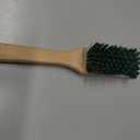 Heavy Duty Scrubbing Brush - Stiff Bristle Scraper, Wooden Handle, Universal Outdoor Cleaning Tool