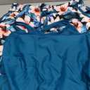 Aqua Eve Women Tankini with Shorts - Tummy Control Two Piece Swimsuit High Neck Bathing Suit with Pockets 2025 Swimwear, Medium
