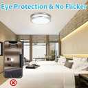 Drosbey 36W Dimmable LED Ceiling Light Fixture, 12in Flush Mount Light Fixture, Ceiling Lamp for Bedroom, Kitchen, Bathroom, Hallway, Super Bright 3600 Lumens, 3000K Warm White