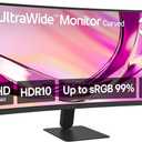 LG 34U60ZB-B 34-inch UltraWide WQHD (3440 x 1440) Curved Computer Monitor, 120Hz, HDR10, 1800R, Switch, Reader Mode, Flicker Safe, Widescreen, HDMI, DP, Black