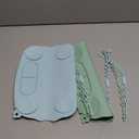 Baby Placemats for Weaning Babies - 2 Silicone Toddler Placemat with 4 Strong Suction Cups & 8 Stretchable Straps | BPA-Free Baby Table Mat for Restaurants, Dining Table & Toddler Mealtime (Blue Green)