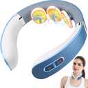 Neck Massager for Pain Relief, Electric Pulse EMS Neck Massager with Heat, 9 Modes 50 Levels Cordless Cervical Massage for Women Men