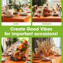 Pureegg Plastic Table Cloth Disposable 8 Pack, 54 x 108 Inch Table Cloths, Halloween Party, Thanksgiving Decorations, Harvest, Fall Tablecloths, Rectangle Tables, Leakproof & Sturdy, Orange