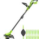 Greenworks 24V 12" Cordless String Trimmer/Weed Wacker + Edger (Includes 20 Blades), Battery and Charger Not Included (Deluxe (Tool Only))