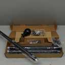 Zeerobee Curtain Rods for Windows 66 to 120, 1 Inch Adjustable Heavy Duty Black Curtain Rod, Outdoor Indoor Room Divider Modern Drapery Pole, 66-120"