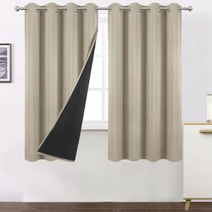 Curtain beige 40×84 inch pack of 2