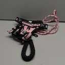 NESTROAD No Pull Dog Harness,Adjustable Oxford Medium Dog Harness with Leash,Reflective No-Choke Pet Vest Harness with Easy Control Soft Handle for Small Medium Large Dogs(M,Pink) (Mneck 13-17" chest 17-25")