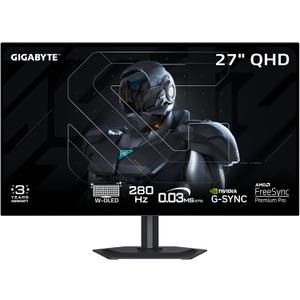 GIGABYTE MO27Q28GR 27" W-OLED QHD AMD Freesync Premium Pro Gaming Monitor