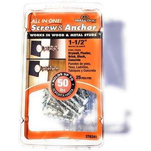 Walldog 1-1/2 in. Hi-Lo Steel Pan-Head Phillips Anchors (28-Pack)