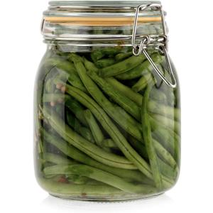 Galashield 32 oz Glass Jars with Lids Food Storage Jars with Airtight Lids Leak Proof Glass Canisters Kitchen Jars