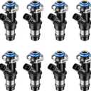 2 Holes 8Pcs Fuel Injectors Compatible with Chevy Chevrolet Tahoe Silverado Suburban Express 1500 2500 3500 GMC Sierra Yukon Cadillac Escalade Buick Rainier 4.8L 5.3L 6.0L Replace 17113553