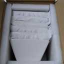 Porcelain Small Serving Bowls Set of 6, 13 Oz Square Cereal Bowls, 4.6" White Ceramic Dessert Bowls for Salad, Dip, Soup, Snack, Fruits, Small Portions, Dishwasher & Microwave Safe